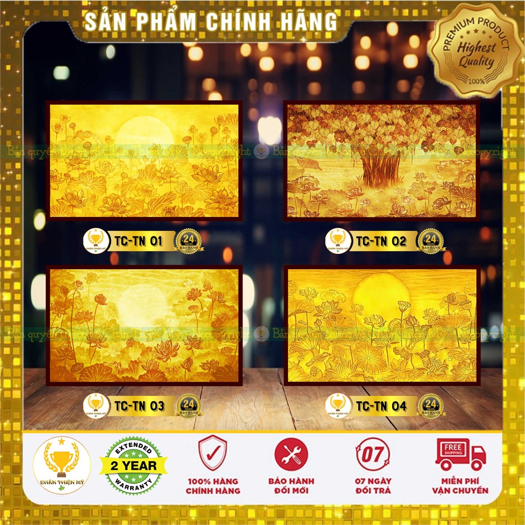 Tranh Trúc Chỉ In Ngang Mẫu 01-04 | Giá Gốc Tận Xưởng | CHANTHIENMY.ASIA