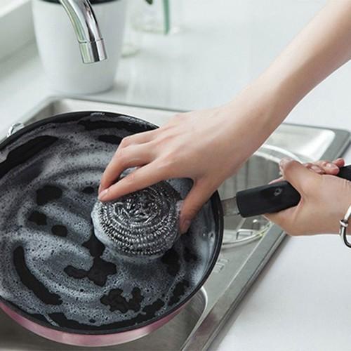 Cọ xoong nồi bằng thép không gỉ bùi nhùi đánh bóng xoong nồi vệ sinh tiện dụng