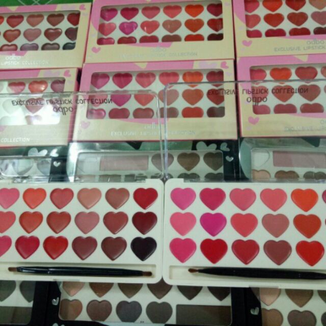 Set màu môi trái tim Odbo