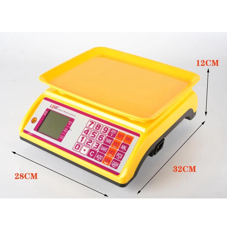 CÂN TÍNH TIỀN ĐIỆN TỬ 30KG CAO CẤP 2 MẶT LCD SIÊU SÁNG,SIÊU CHUẨN XÁC CHÍNH HÀNG
