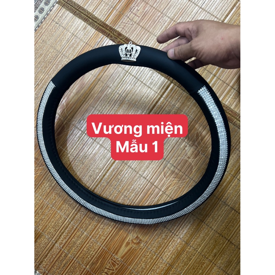 Bọc Vô Lăng Đính Đá Sang Chảnh Nổi bật Vẻ Quý Phái Nội Thất Xe Hơi