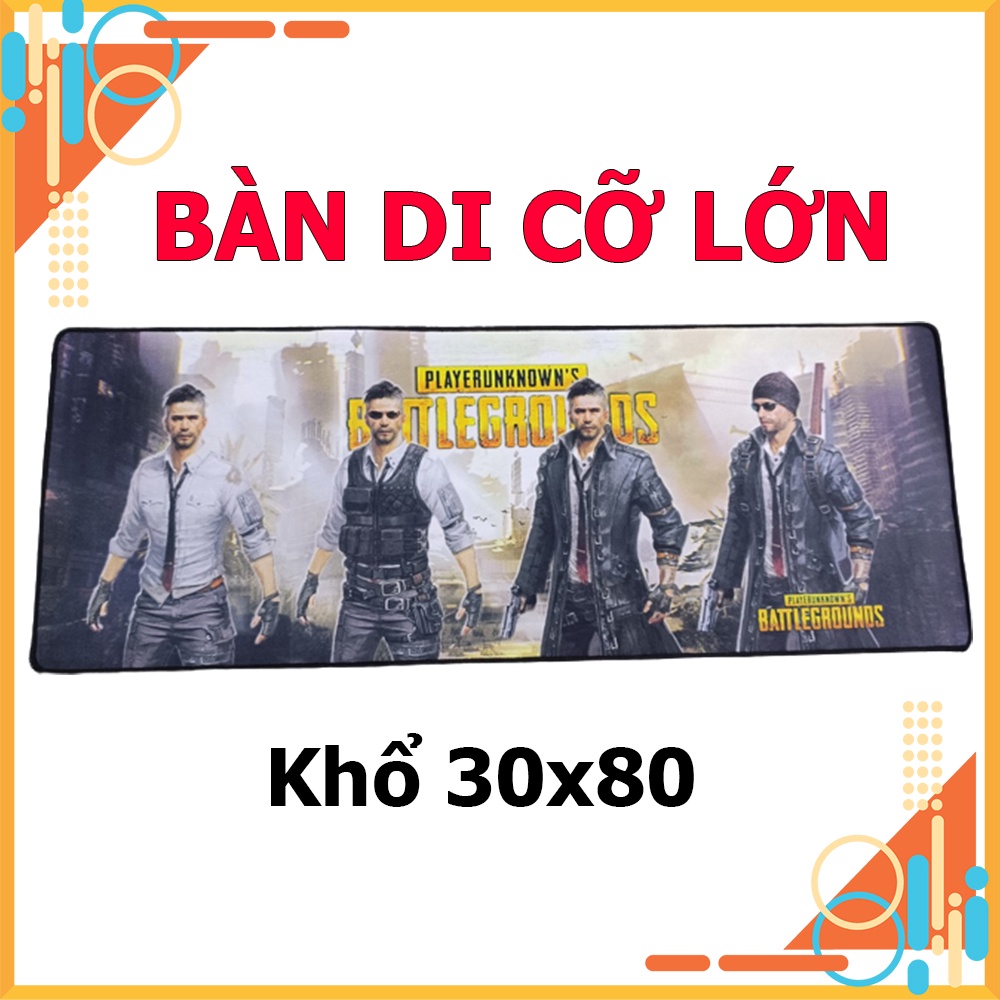 Lót Chuột Pubg, Bàn Di ChuộtGame Giá Rẻ, Kích Thước 30x80 dày 3Ly - (Mã 03).