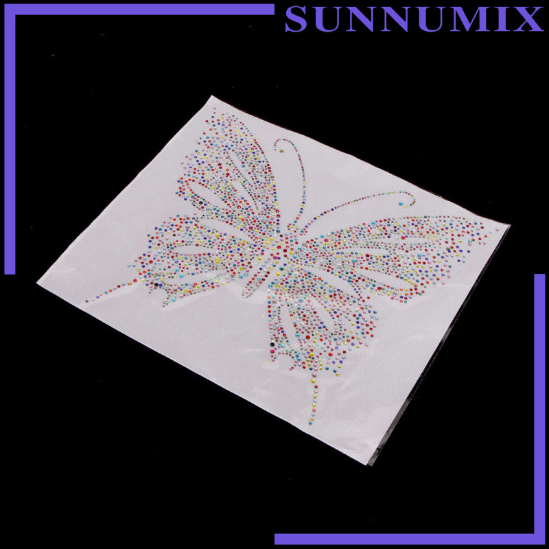[Sunnimix] Kẹp Sắt Đính Đá Hình Bướm Nhiều Màu Sắc Trang Trí Sửa Chữa Phong Cách 1