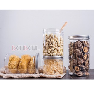 Hộp Nhựa, Hũ Nhựa Pet Nắp Nhôm Đựng Thực Phẩm, Đồ Khô, Ngũ Cốc 200ml 250ml 500ml 600ml 700ml 800ml 900ml