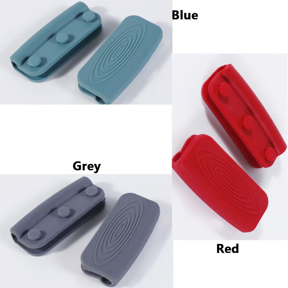 Bộ 2 Cặp Vỏ Bọc Tay Cầm Nồi Chảo Chiên Bằng Silicone Tiện Dụng