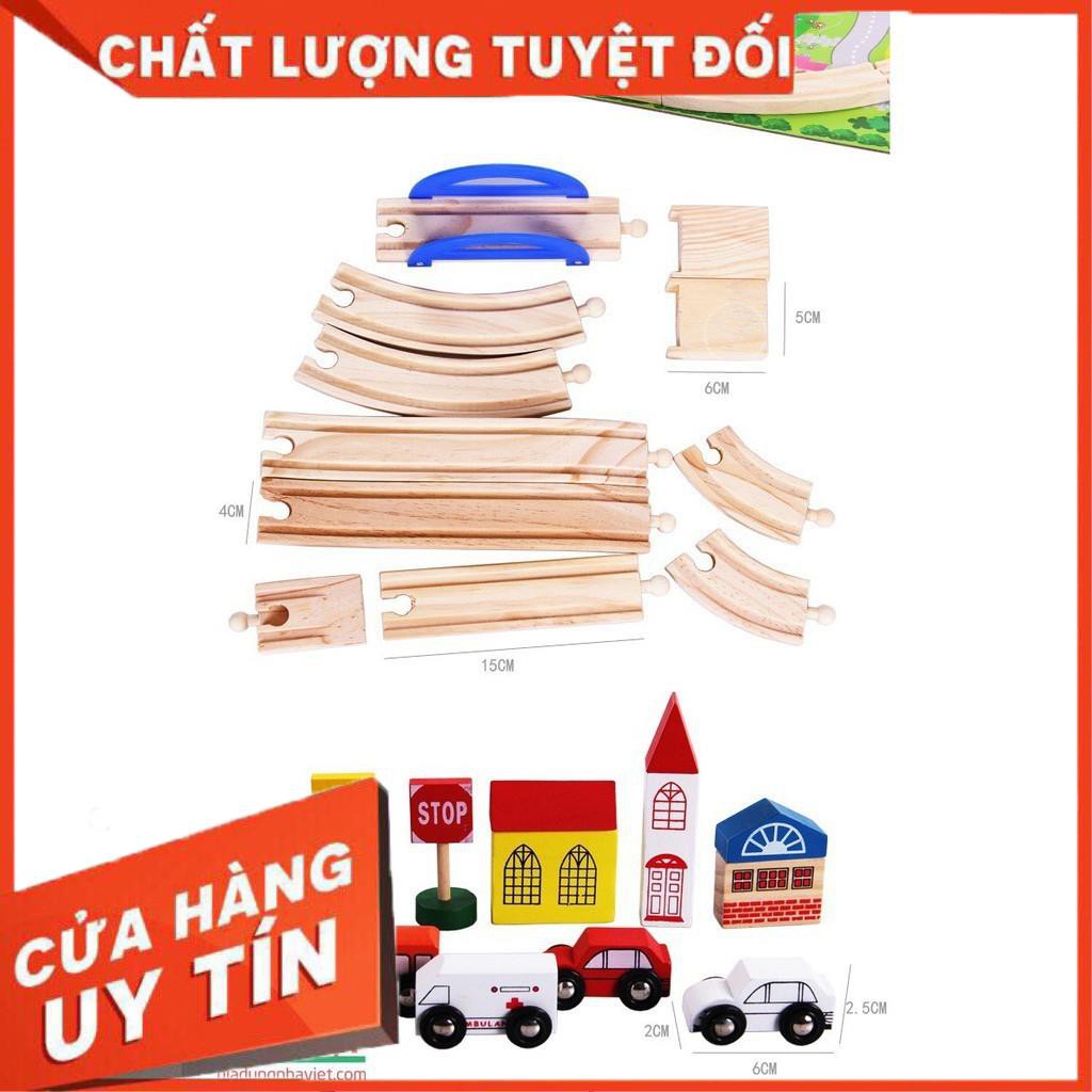 Mô hình Đồ chơi Đoàn Tàu Lượn-Thành Phố bằng gỗ