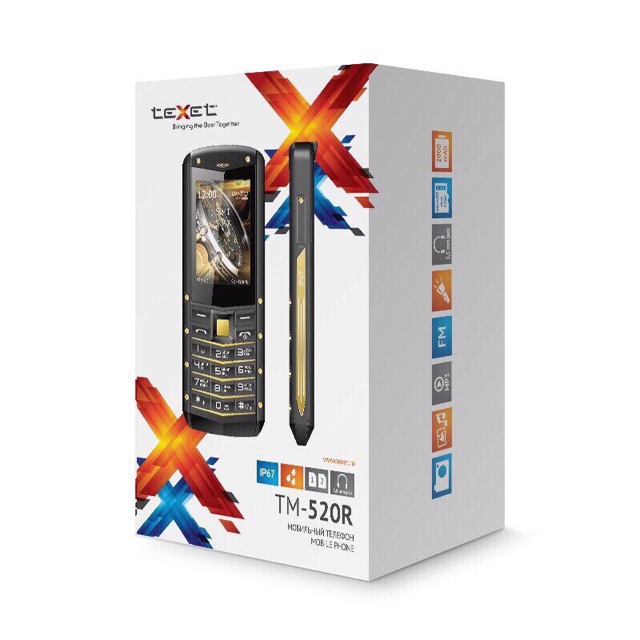 Điện thoại TEXET Nga TM 520R