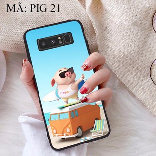Ốp lưng samsung note 8 viền dẻo tpu bst heo con