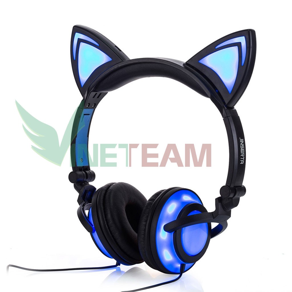 Tai nghe Headphone Tai Mèo - TTLIFE Xinh Xắn - Có Đèn FULL Led Siêu Cute - Có micro -Mẫu mới nhất 2020 -dc4320