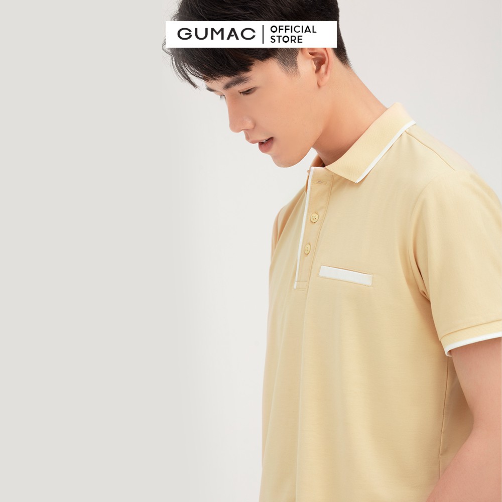 [Mã WABRGD12 giảm 10% đơn 250K] Áo polo nam túi giả GUMAC đủ màu thanh lịch, trẻ trung ATNB481 | BigBuy360 - bigbuy360.vn