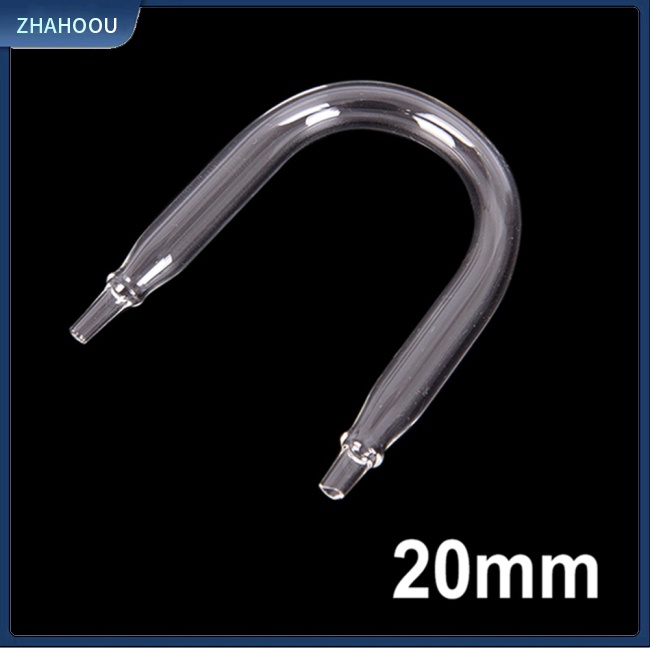 ☃Nhà☃ Đầu Nối Ống Khí Co2 Chữ U Bằng Thủy Tinh Trong Suốt Cho Bể Cá