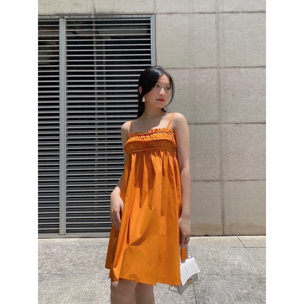 ĐẦM HAI DÂY NHIỀU MÀU NHÚN NGỰC XINH XẮN - HARLEY DRESS