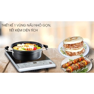 Bếp từ MIDEA MI-B2015DE 2000W ( tặng kèm nồi ) - HÀNG CHÍNH HÃNG - BH 12 THÁNG