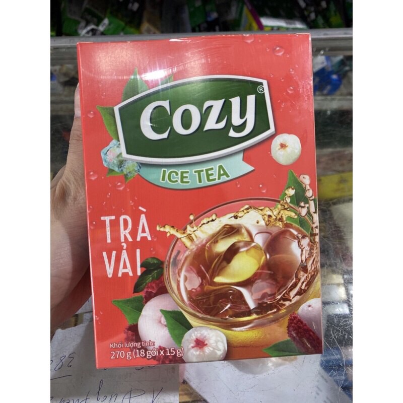 (Đủ Vị) Trà Cozy Ice Tea Hoà Tan Hộp 18 Gói