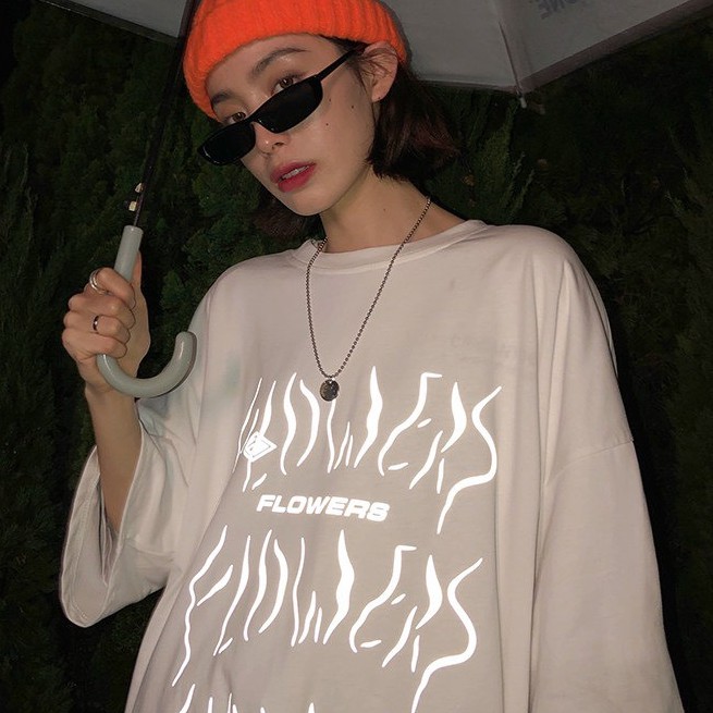 ÁO THUN PHẢN QUANG FLOWERS UNISEX OVERSIZED