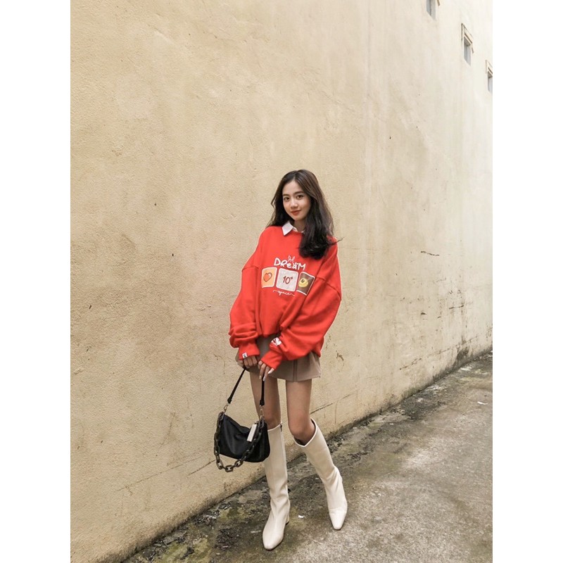Áo Sweater CONFUSED [DREAM SPACE], Sweater Form rộng Hàn Quốc, Local Brand, Unisex