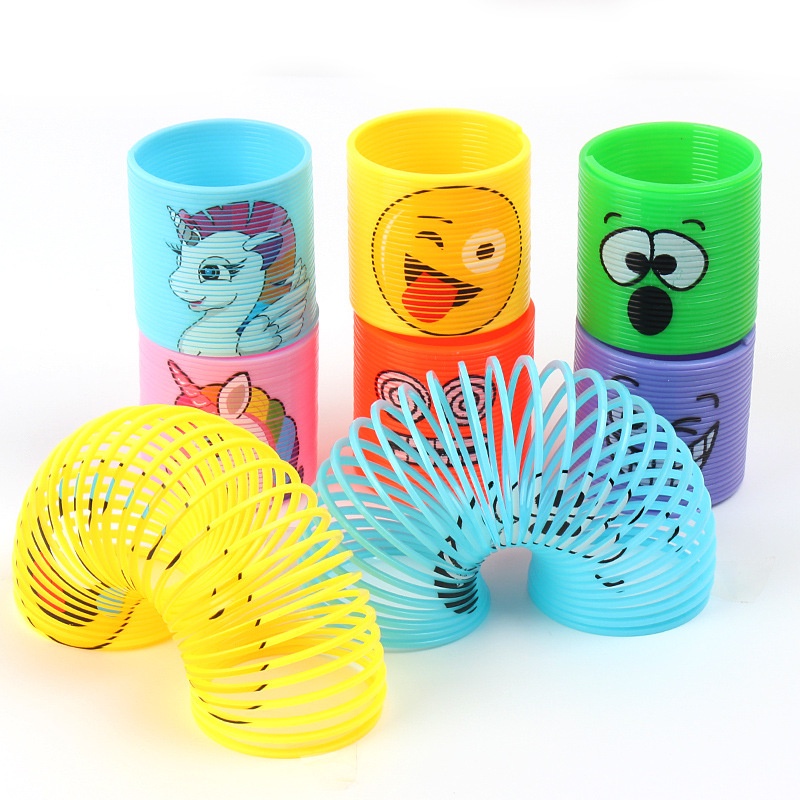 Đồ chơi cầu vồng lò xo ma thuật nhiều mẫu cho bé 3.5*3.5cm DUASHOP.