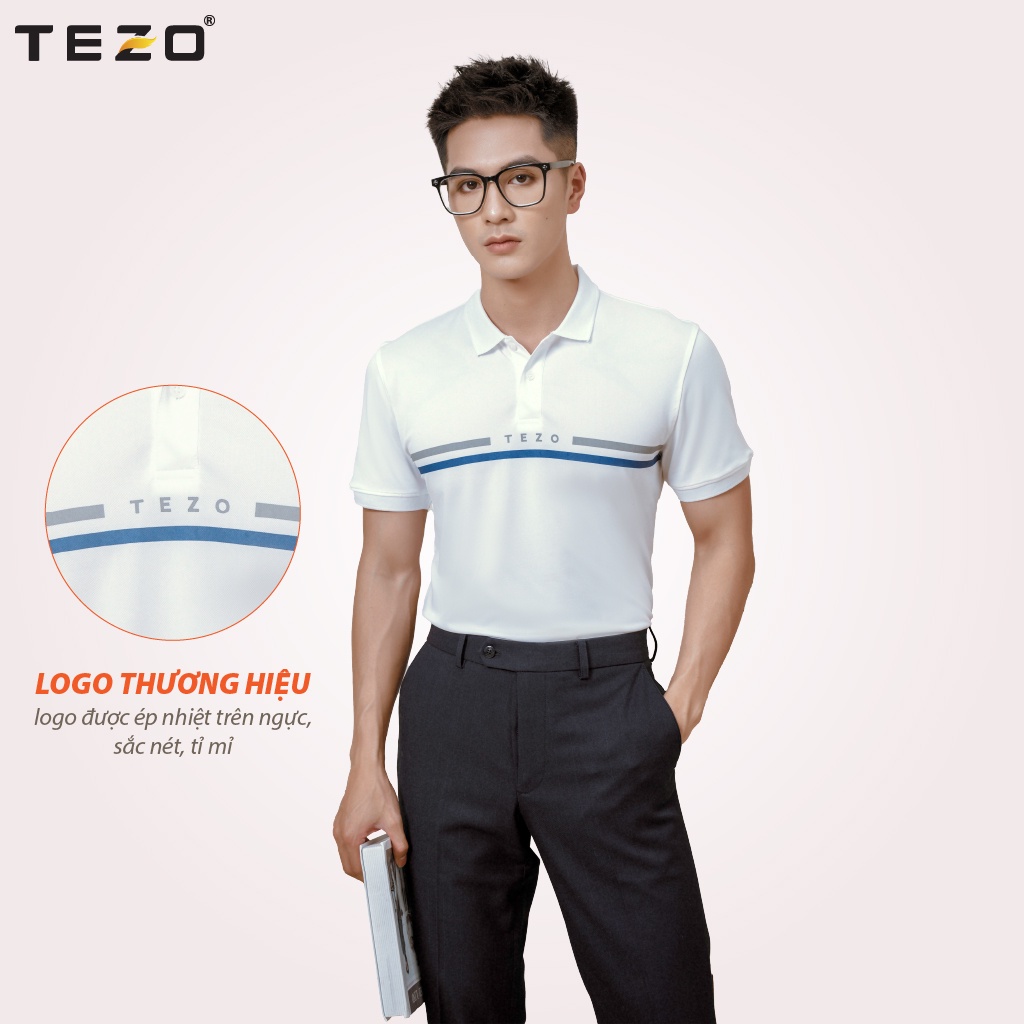 Áo polo nam Tezo, áo thun nam phối màu lịch sự trẻ trung năng động 2201APIT13