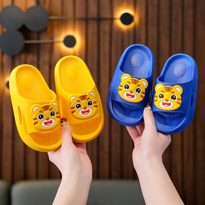Dép lê quai ngang cho bé trai bé gái hình Hổ, dép nhựa xốp chống trơn trượt Tula Store