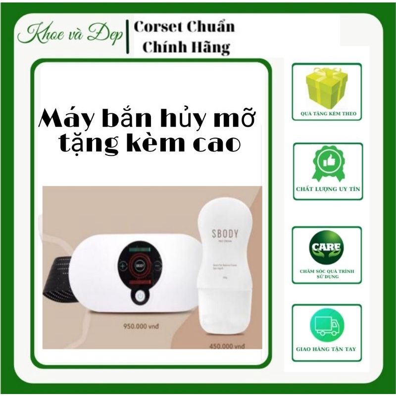 Máy Bắn Hủy Mỡ Sbody . Đỉnh Cao Đánh Bay 1O Cm eo, An Toàn Cho Mọi Đối Tượng.