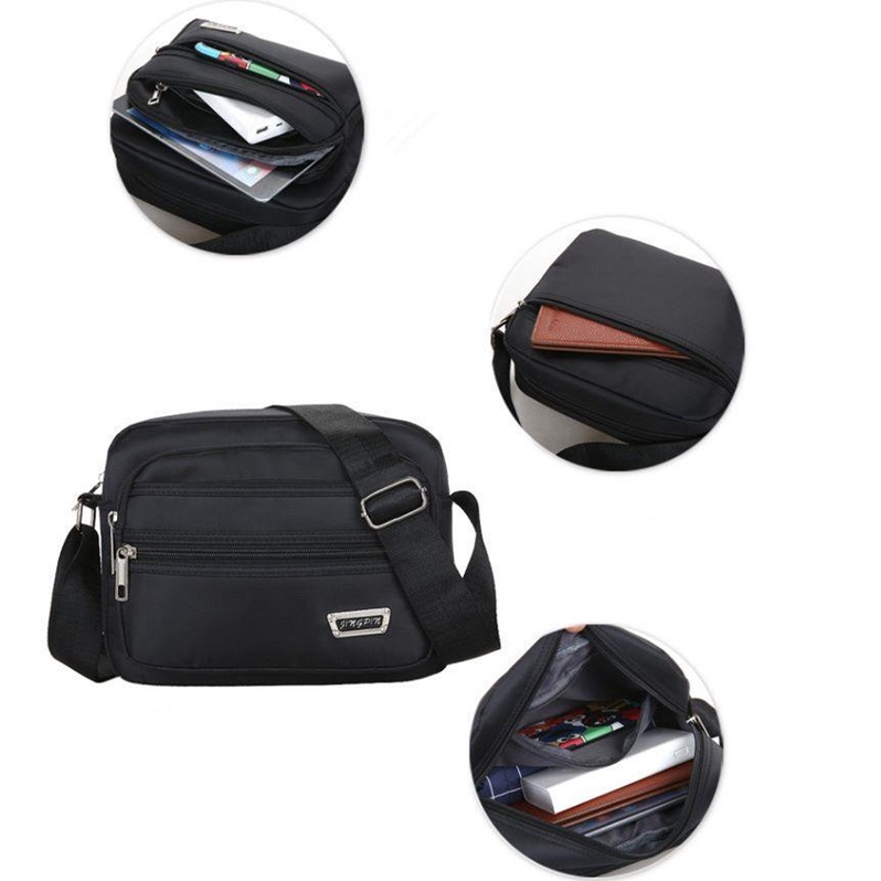 Túi Đeo Chéo Nhiều Ngăn Phong Cách Doanh Nhân Sang Trọng Thời Trang Nam