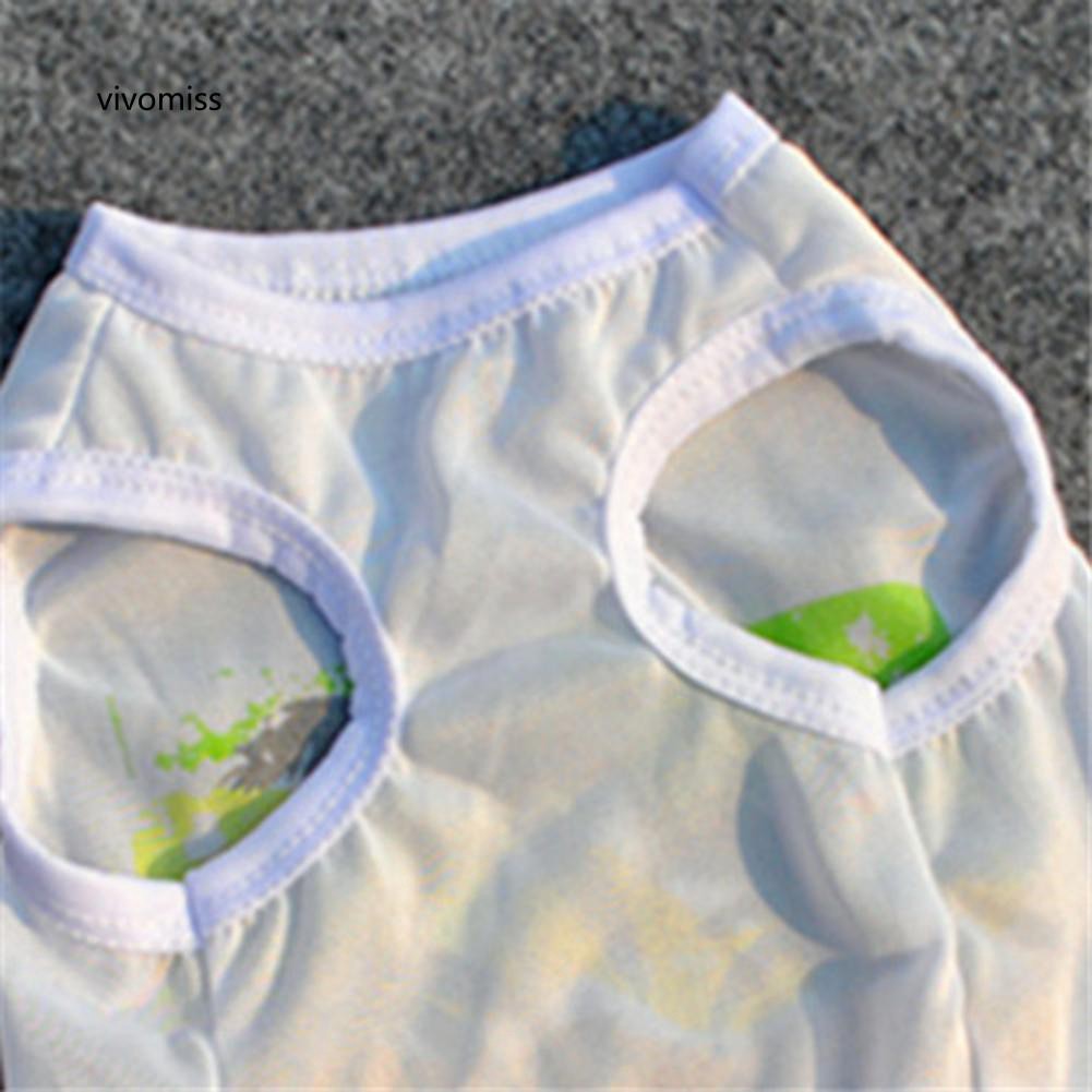 Áo thun in hình cây dừa dễ thương cho thú cưng