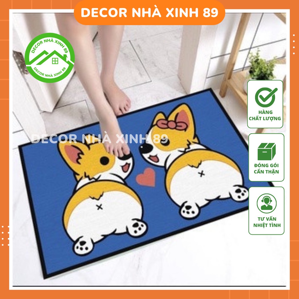 Thảm lau chân nhà bếp, phòng tắm chống trơn 40x60cm - Decor Nhà Xinh
