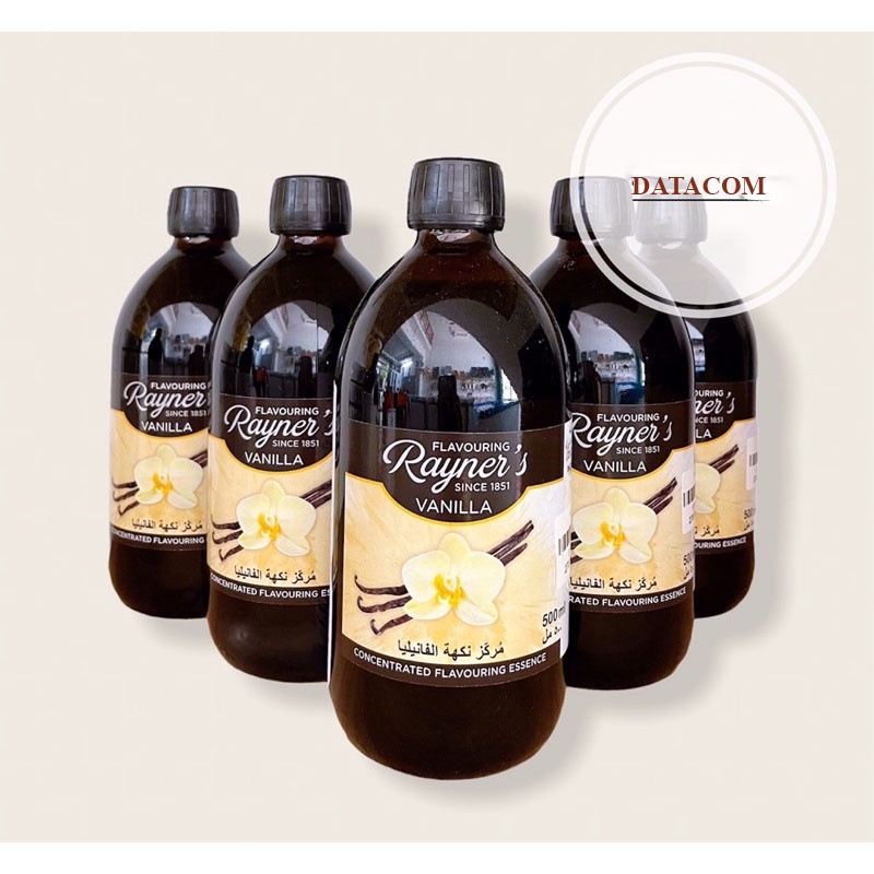 Hương mùi  Vani hiệu Rayner's Vanilla Essence 500ml - Làm bánh, pha chế đồ uống CHIẾT XUẤT VANI TỰ NHIÊN