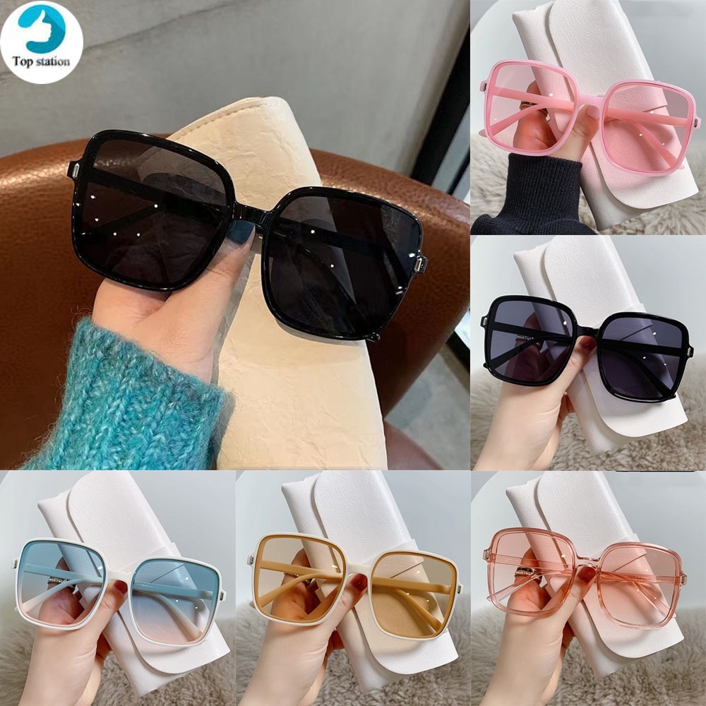 Kính Mát Tròng Màu Kẹo Ngọt Chống Tia Cực Tím Thời Trang Cho Nữ