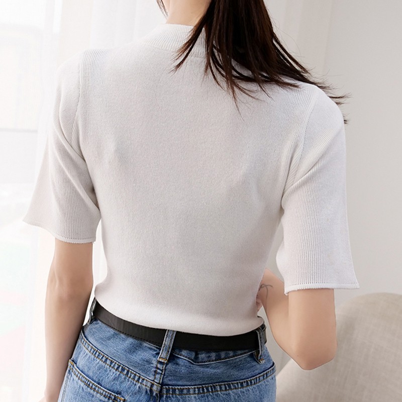 Áo kiểu tay ngắn đan dây thời trang và quyến rũ cho nữ