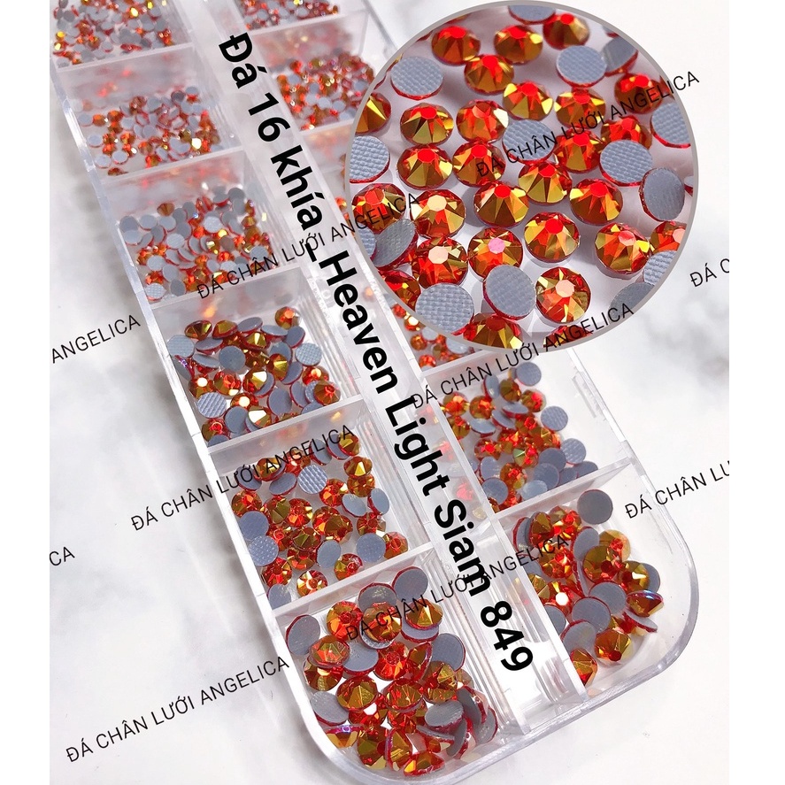 Đá Nail Chân Lưới 16 Khía Heaven Light Siam Đính Trang Trí Móng ANGELICA 849
