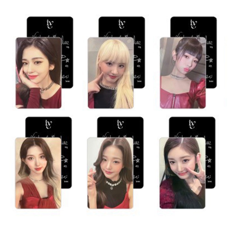 Set 6 Tấm Thẻ Ảnh Lomo Các Thành Viên Nhóm Nhạc Kpop IVE