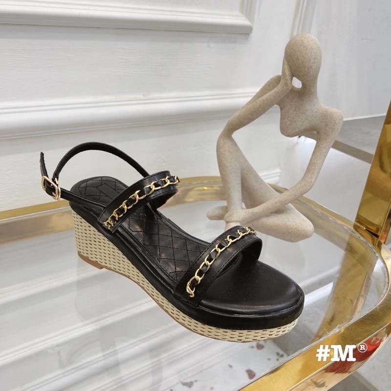 Sandal xuồng viền xích nhẹ êm