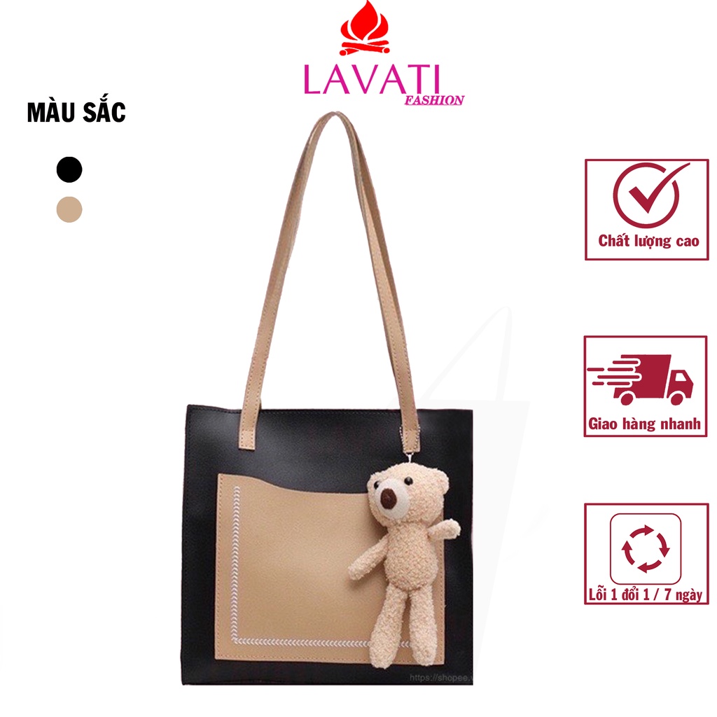Túi Đeo Vai Đeo Thời Trang Tặng Phụ Kiện Gấu ( mã TVG115)
