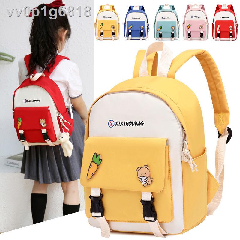 Cặp học sinh mẫu giáo bé gái 3-6 tuổi dễ thương trai trẻ em ba lô kích thước lớp túi đi đầu tiên thủy triều