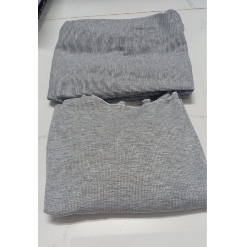 Set đầm hai dây maxi kèm áo khoác dài tay 2 màu ĐEM- XÁM chất thun gân dày dặn FREESIZE DƯỚI54KG MIDORI247