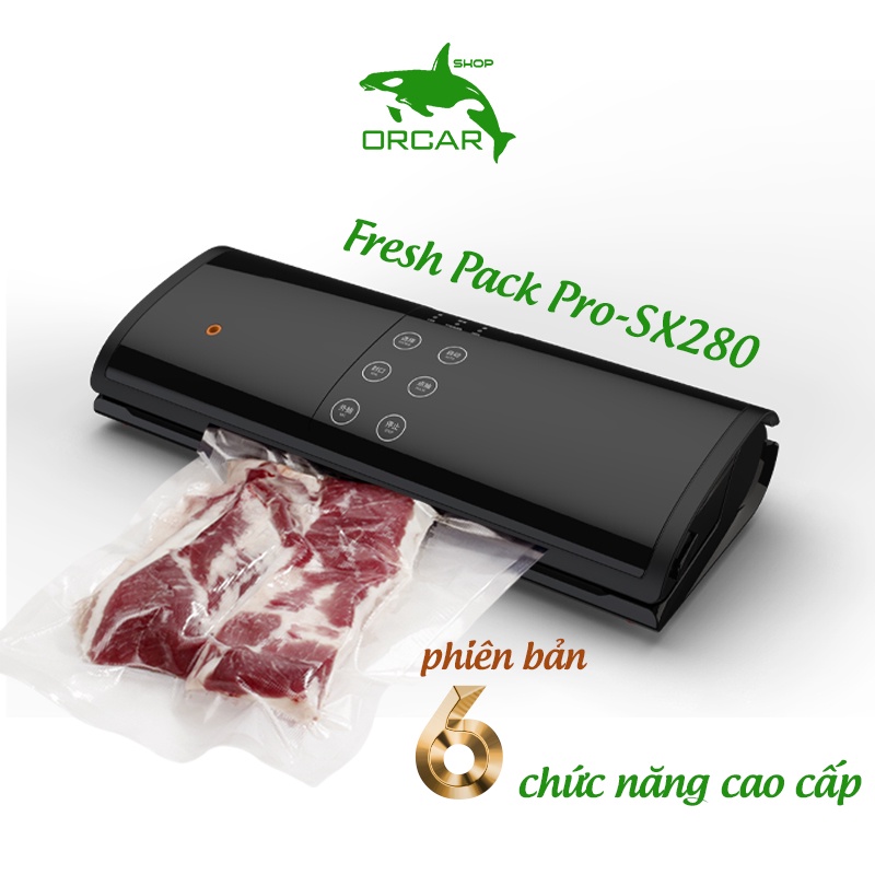Máy hút chân không thực phẩm gia đình mini cầm tay Fresh Pack Pro SX280 chính hãng bảo quản kiêm hàn miệng túi