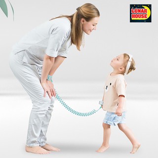 Dây Đai Chống Lạc Cho Bé, Dây Dắt Trẻ Em Đi Dạo Lõi Thép Phản Quang, khóa cảm ứng, dài  2m