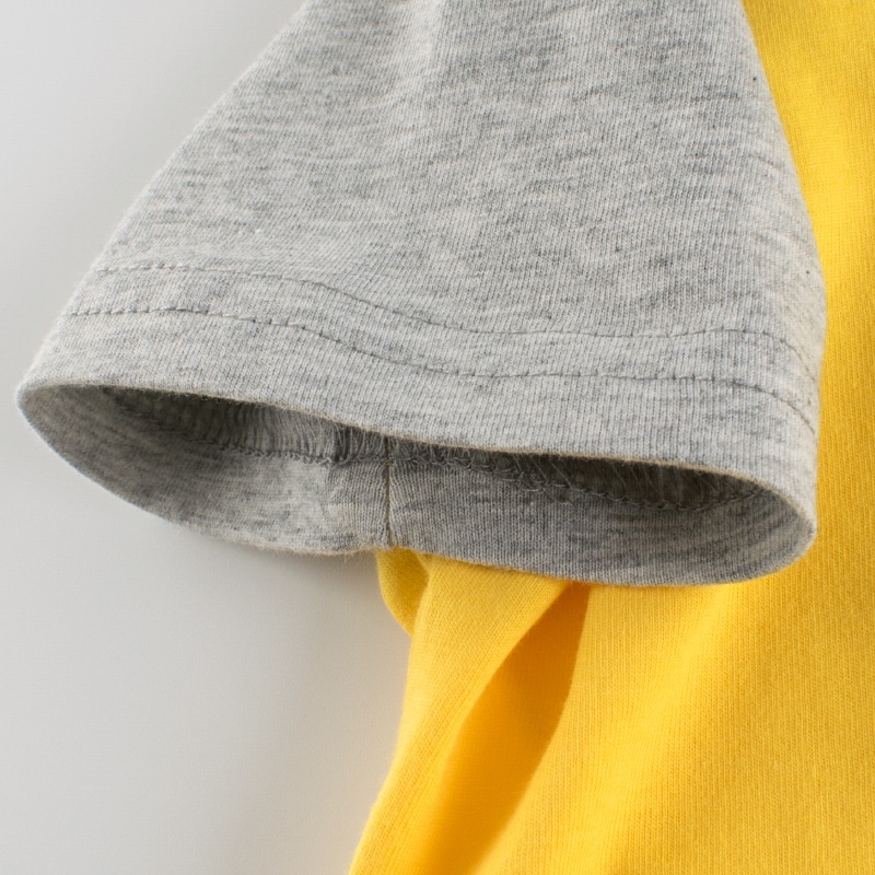 Áo bé trai TrueKids áo thun cho bé trai phối màu trơn basic