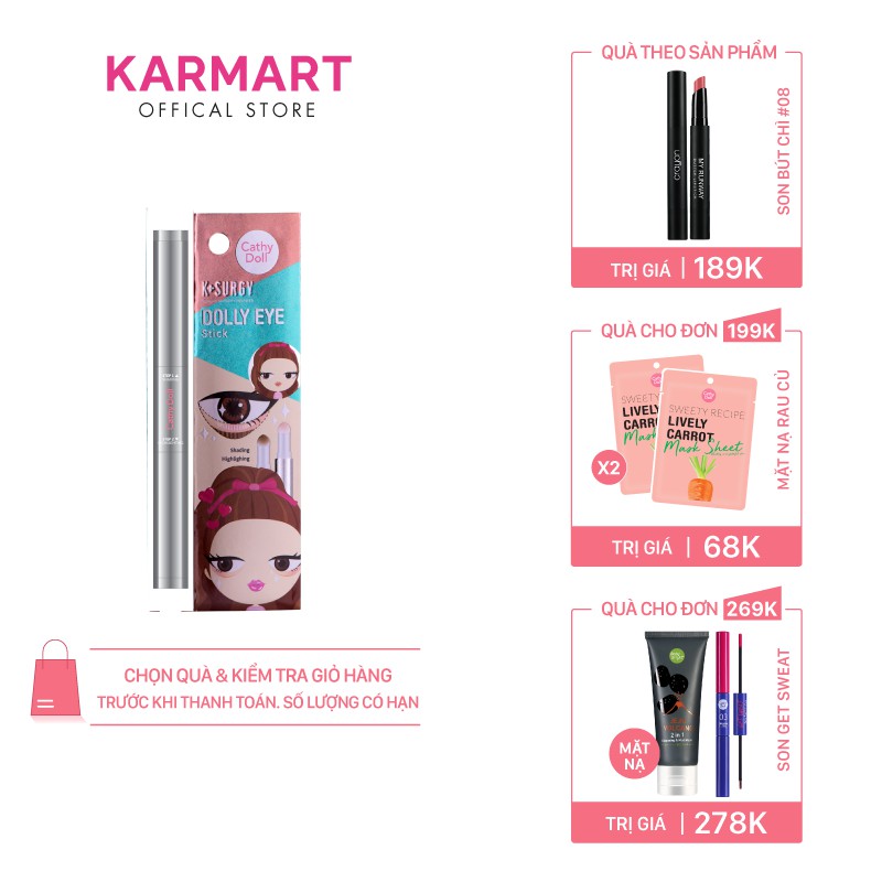 Bút Trang Điểm Bọng Mắt 2 Trong 1 Cathy Doll Dolly Eye Stick 0.7g+0.7g