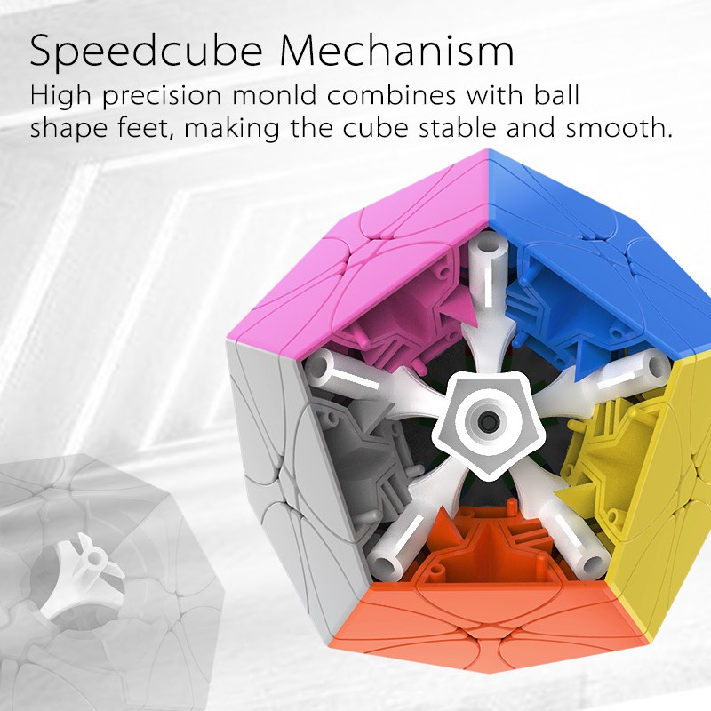 Rubik Biến Thể Moyu MeiLong Rediminx Cube Stickerless - Rubik 12 mặt Moyu Wintersweet Cube ( Siêu Biến Thể )