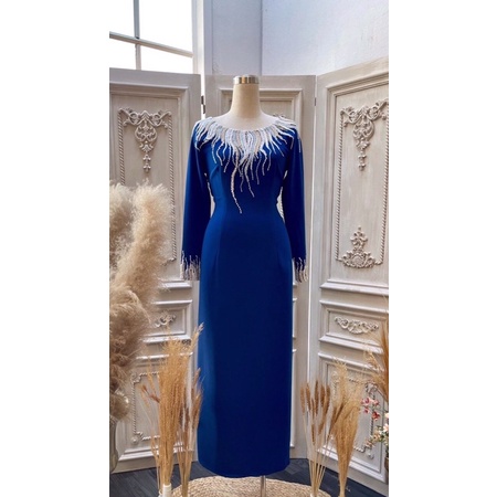 Áo dài sui loại thiết kế đính pha lê lấp lánh có Bigsize