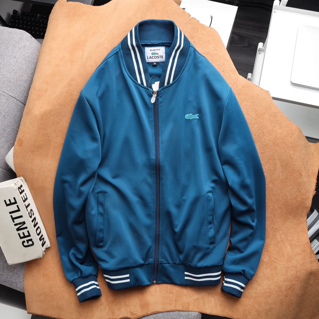 Áo khoác poly nam nữ bomber La co ste form unisex