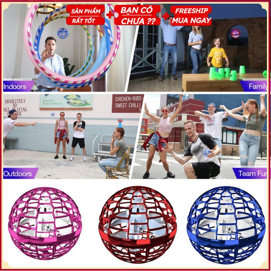 PVN31042 Quả cầu bay ma thuật cảm ứng máy con quay hồi chuyển ngón tay công nghệ UFO T2