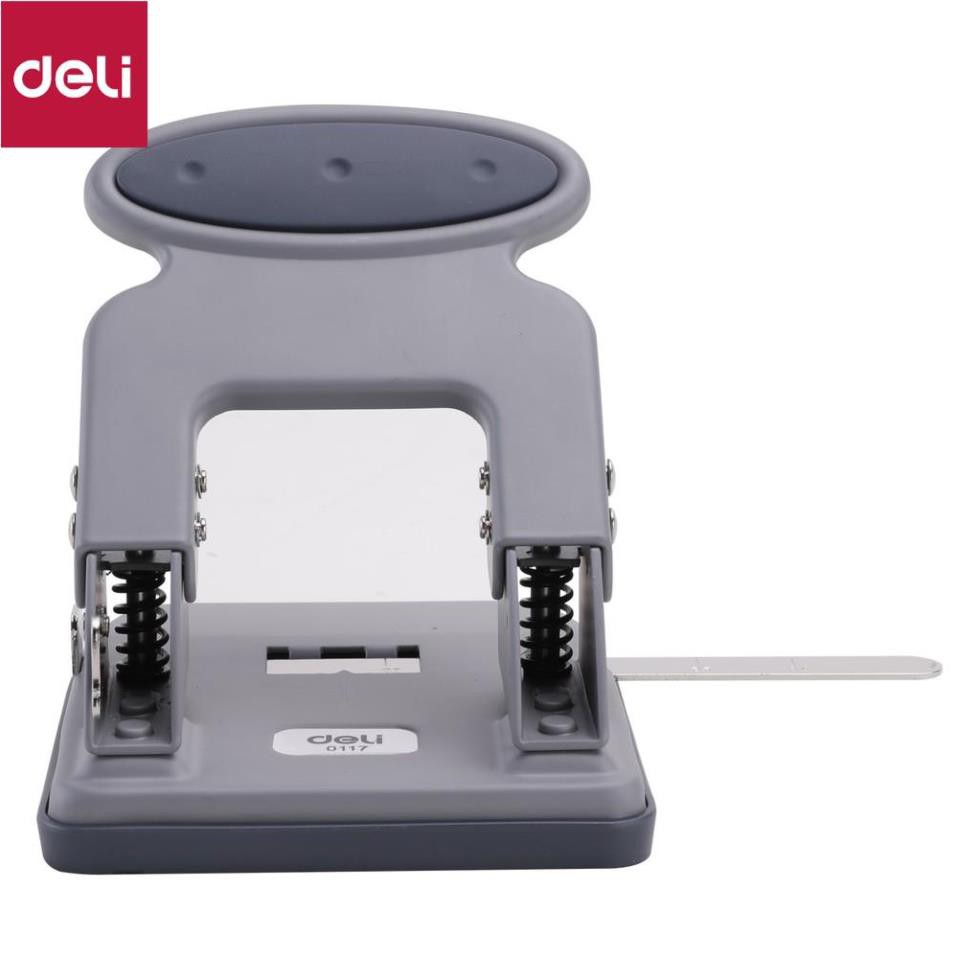 Máy đục lỗ kim loại 35 tờ Deli, Đen, xanh dương, ghi xám - 1 cái E0117 [Deli]