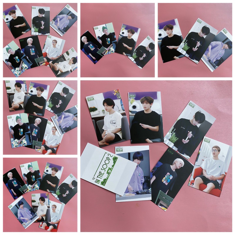 Set 7 tấm thẻ ảnh nhóm nhạc BTS IN THE SOOP 2