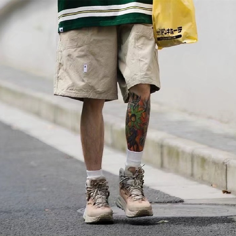 Quần Short Kaki Dáng Rộng Phối Nhiều Túi Thoải Mái Phong Cách Hip Hop Thời Trang Mùa Hè Cho Nam Cỡ M-3XL