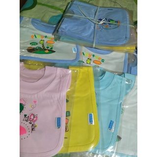 Yếm cotton 2 lớp chui đầu( set 5 chiếc)