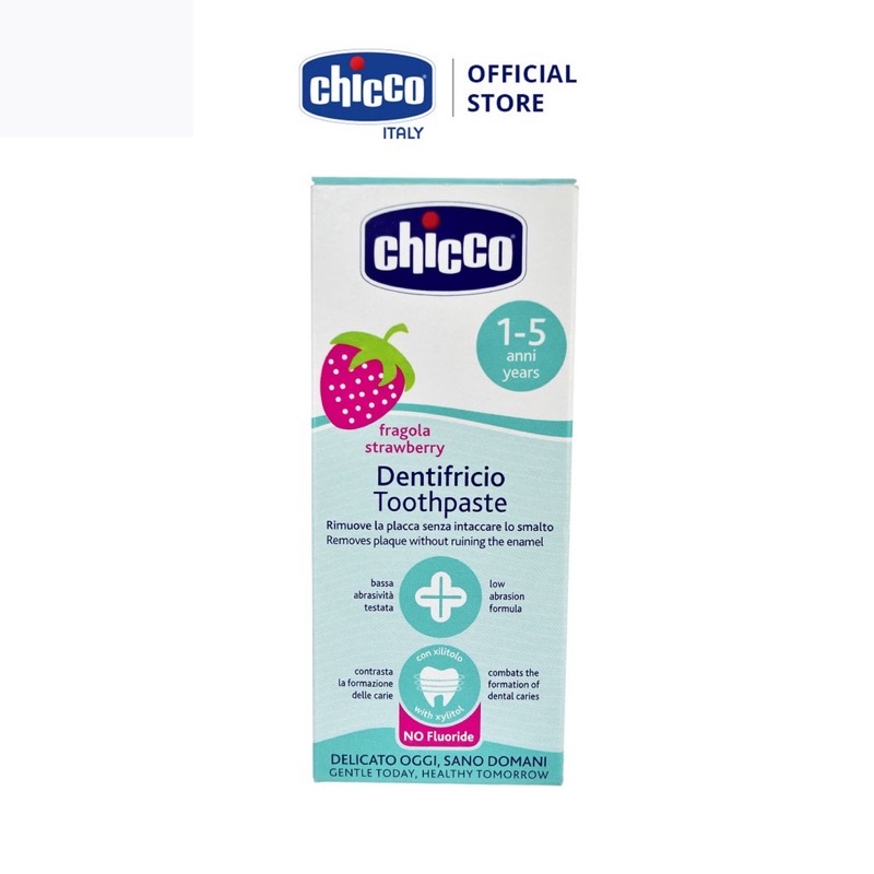 Kem đánh răng Chicco hương dâu cho bé 12m+