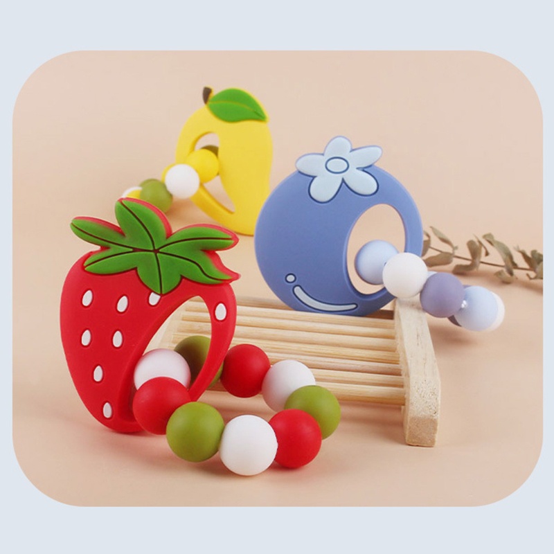 Vòng Tay Chuỗi Hạt Silicone Không Chứa BPA Cho Bé Ngậm Mọc Răng